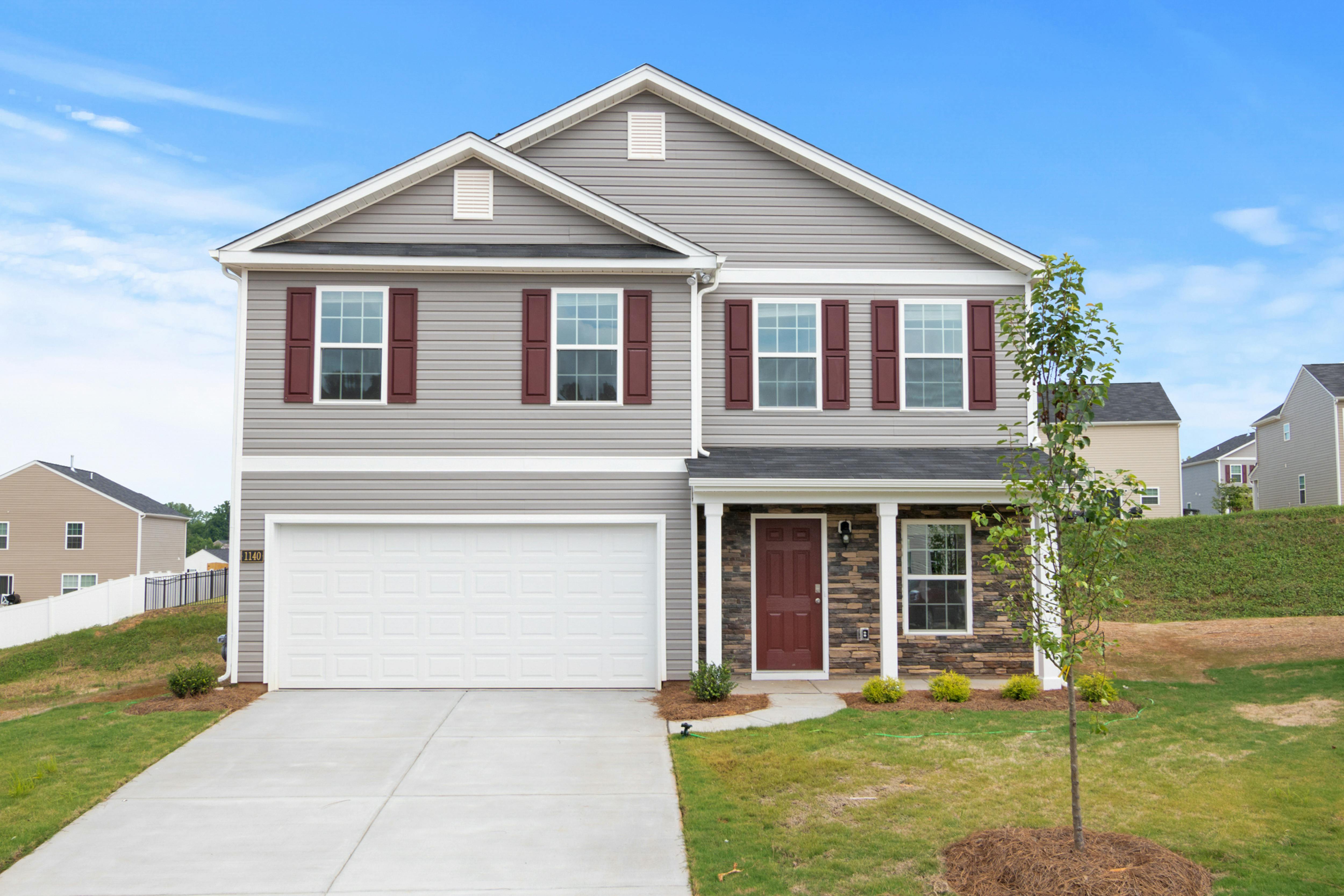 Residential home with garage door in Cape Coral, Florida
